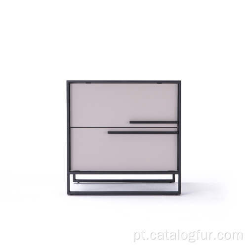 Cabeceira Nova Cesta de Armazenamento Organizar Móveis de Quarto Branco Luxo Moderno Cabeceira Mesa de Cabeceira com Rodas Metal Lado da Cama